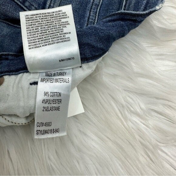 Agolde Women's Sophie Denim Hi-Rise Distressed Mid-Rise Skinny Jeans W26/L26 - Picture 6 of 13